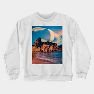 Blue Sky and Saturn Crewneck Sweatshirt